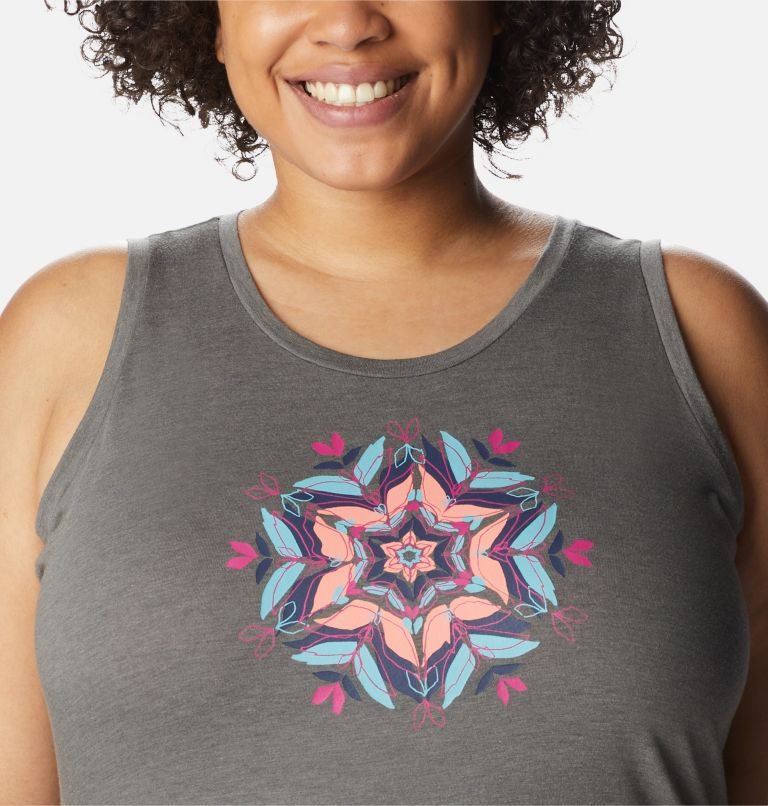 Women's Columbia Bluff Mesa Tanks Grey | Plus Size CA-Q608L